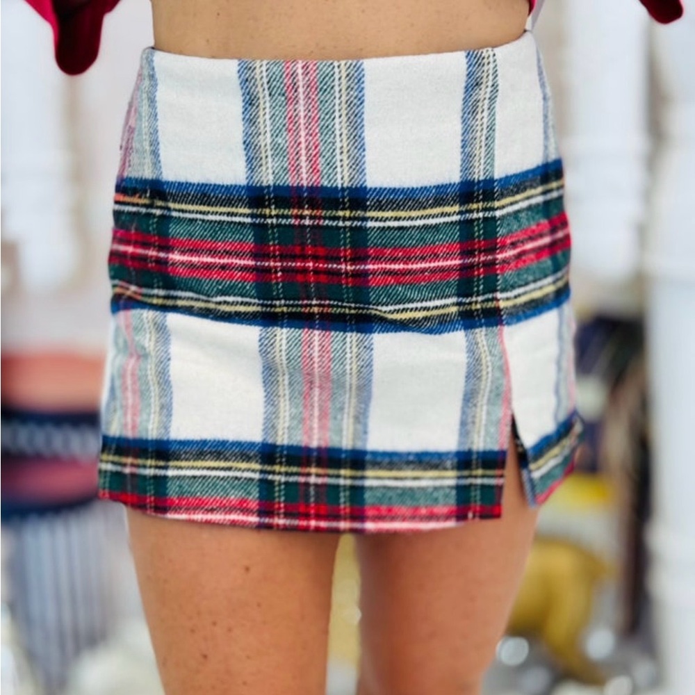 Plaid Skort